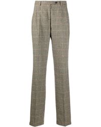 Massimo Alba - High-Waisted Houudstooth Trousers - Lyst