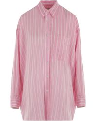 Bottega Veneta - Striped Silk Shirt - Lyst