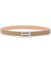 Victoria Beckham - Dorian Monogram-Buckle Leather Belt - Lyst