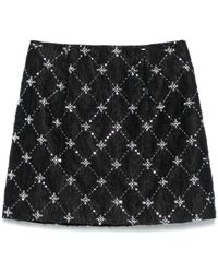 Nissa - Embroidered Jacquard Mini Skirt - Lyst