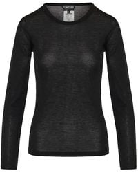 Tom Ford - Fine-Knit Long-Sleeve T-Shirt - Lyst