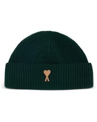 Ami Paris - Wool Ami De Coeur Beanie - Lyst