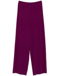 forte_forte - Ribbed Wide-Leg Trousers - Lyst