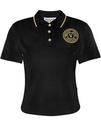 Versace Jeans Couture - Logo-Embroidered Polo Shirt - Lyst