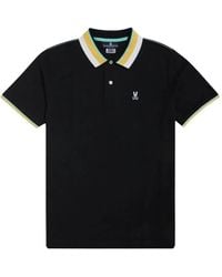 Psycho Bunny - Stripe-Trim Polo Shirt - Lyst