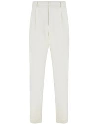 Ferragamo - Straight Plooibroek - Lyst