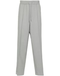 Emporio Armani - Pantalones rectos con costuras en relieve - Lyst
