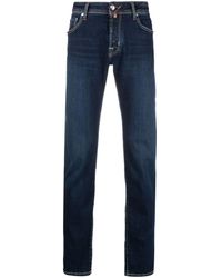 Jacob Cohen - Logo-embroidered Slim-fit Jeans - Lyst