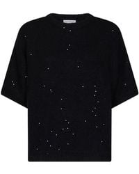 Brunello Cucinelli - Sequin-Embellished Kimono-Sleeve Sweater - Lyst