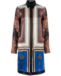 Givenchy - Scarf Print Shirt Dress - Lyst
