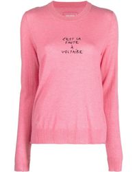 Zadig & Voltaire - Pull Miss Cashmere à broderies - Lyst