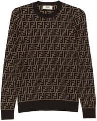 Fendi - Pullover Mit Logo-Muster - Lyst