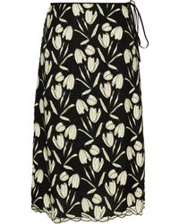 Paul Smith - Guipure-lace Midi Skirt - Lyst