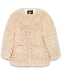 Maje - Faux-Shearling Jacket - Lyst