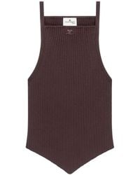 Courreges - Pointy リブニット タンクトップ - Lyst