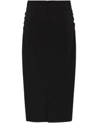 Max Mara - Draped Pencil Midi Skirt - Lyst