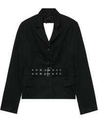 VAQUERA - Open-Back Belted Blazer - Lyst
