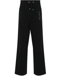 Balmain - Wide-Leg Cotton Track Pants - Lyst
