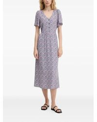 Marc O' Polo - Floral-Print Button-Front Midi Dress - Lyst