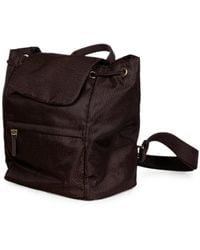 Borbonese - Mochila Con Estampado Optyll Y Cordones - Lyst