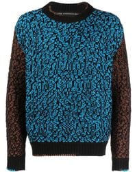 ANDERSSON BELL - Intarsia-Knit Crew-Neck Sweatshirt - Lyst