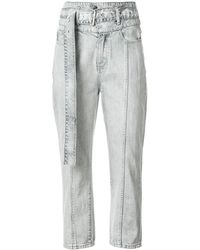 Haculla Vaqueros capri de talle alto - Azul