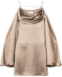Blumarine - Cowl-neck Mini Dress - Lyst