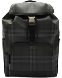 Burberry - City Check Clip Backpack - Lyst