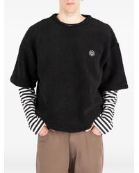 Societe Anonyme - Bear Fleece-Texture Logo-Patch T-Shirt - Lyst