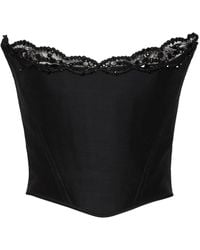 DSquared² - Lace-Detail Corset Top - Lyst