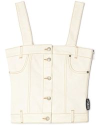 Off-White c/o Virgil Abloh - デニム コルセットトップ - Lyst