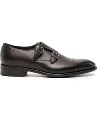 Doucal's - Double-Strap Leather Monk Shoes - Lyst