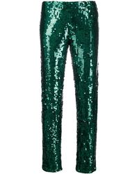 P.A.R.O.S.H. - Sequin Embellished Trousers - Lyst