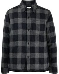 Officine Generale - Gingham-Check Virgin-Wool Jacket - Lyst
