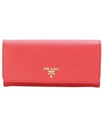 Prada - Leather Wallet - Lyst