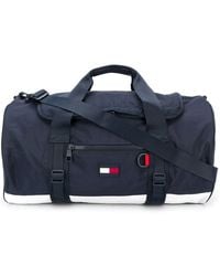 Tommy Hilfiger Reisetasche mit Logo-Schild - Blau