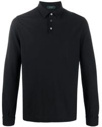 Zanone - Slub Cotton Polo Shirt - Lyst