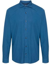 Tintoria Mattei 954 - Cutaway-collar Cotton Shirt - Lyst