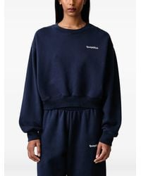 Sporty & Rich - Logo-Print Cropped Sweatshirt - Lyst