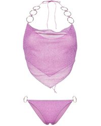 Oséree - Lurex Ring-detailed Bikini - Lyst