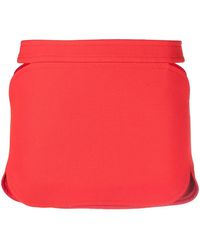 Courreges - Cut-Out Detail Mini Skirt - Lyst