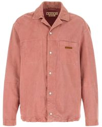 Marni - Suede Shirt - Lyst