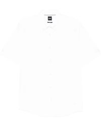BOSS - Camicia Con Logo Ricamato - Lyst