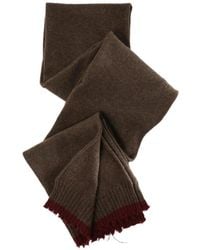 Uma Wang - Fringed Ribbed-Trim Scarf - Lyst