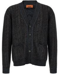 Missoni - Zigzag-Knit V-Neck Cardigan - Lyst
