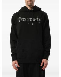 Mastermind Japan - Distressed Graphic-Print Hoodie - Lyst