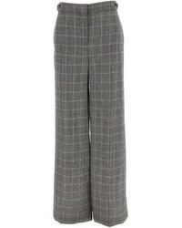 Stella McCartney - Checked Wool Trousers - Lyst