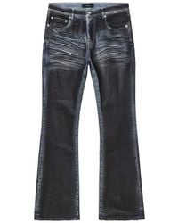Purple Brand - P004 Dirty-Coated Flared Jeans - Lyst