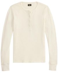 RRL - T-Shirt Henley À Manches Longues - Lyst