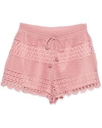Zimmermann - Wanderlust Crochet Cotton Shorts - Lyst